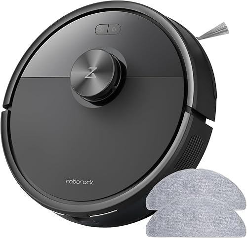 roborock Q7 M5 Robot Aspirador y Trapeador Negro Paquete de 2 Paños de microfibra