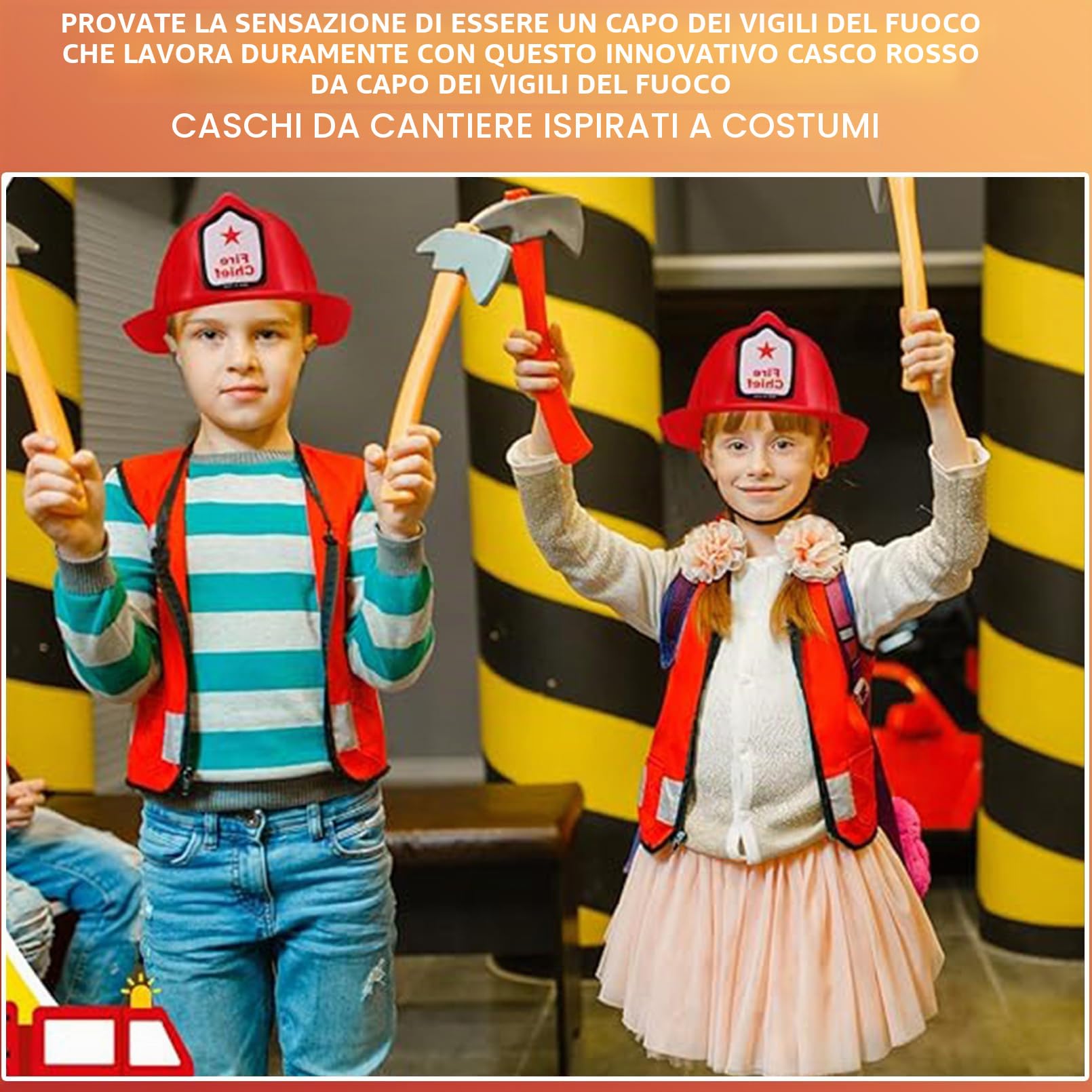 Casco da vigili del fuoco per bambini, 24 pezzi, per bambini e adulti, morbido casco da vigili del fuoco, cappello da pompiere, cappello da festa per giochi di ruolo, accessorio per feste