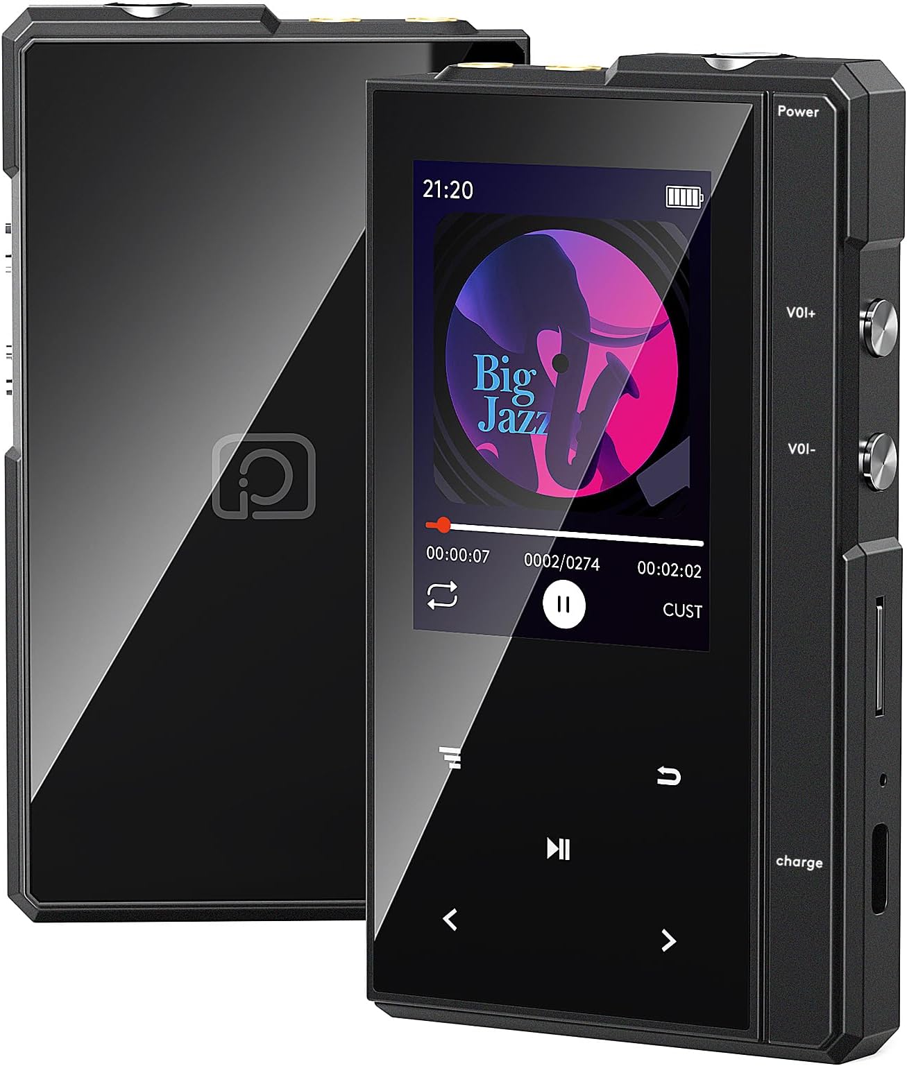 32GB MP3 Player mit Bluetooth 5.0, Phinistec Z6 Tragbarer Musik Player