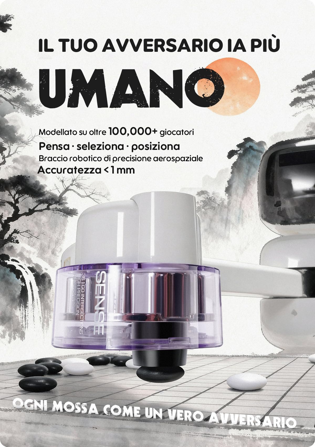 Sense Robot Go Professional – Scacchiera Go Intelligente con Braccio Robotico