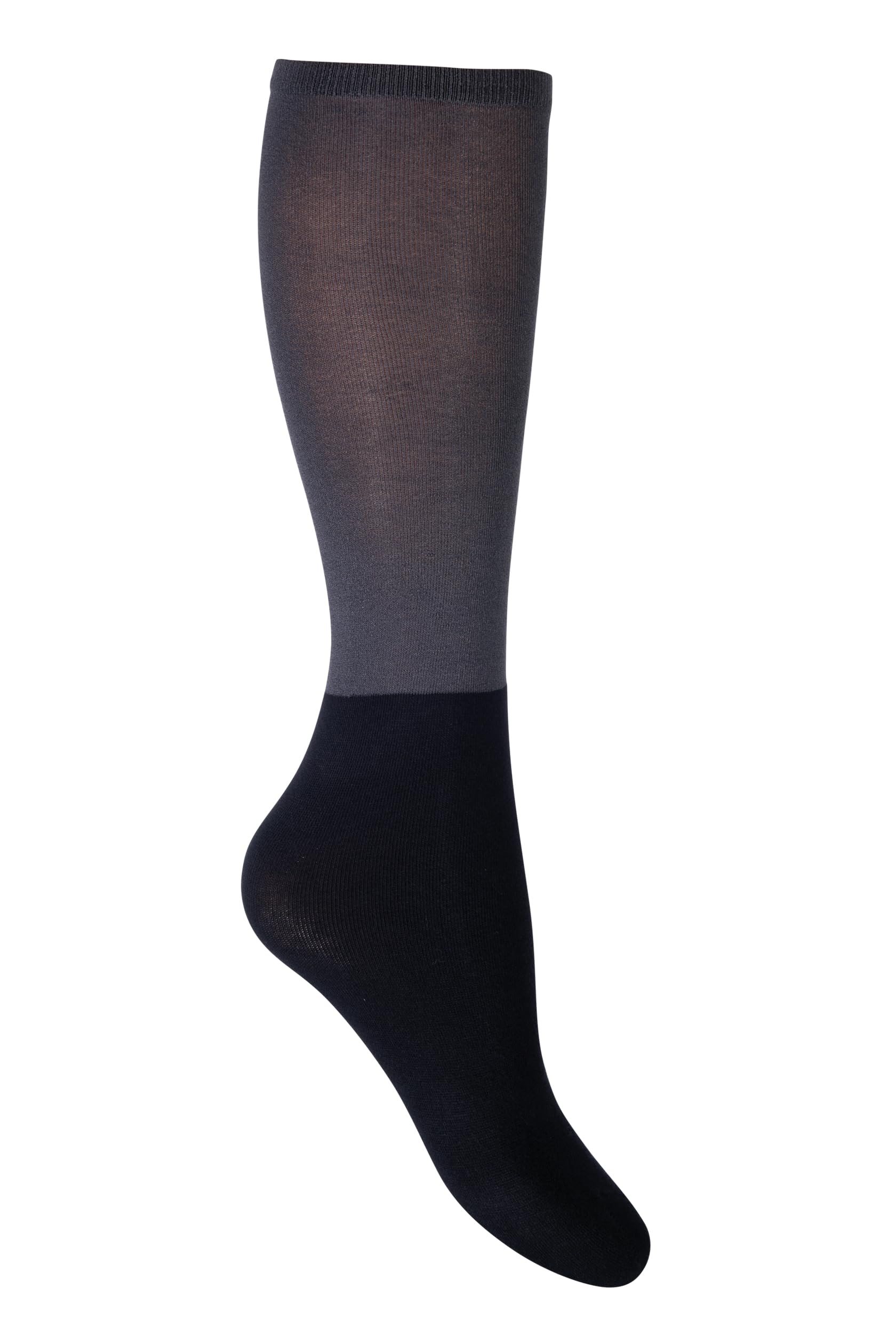 HKM Unisex Microcotton Edition Riding Socks, Dark Grey, 2.5-5