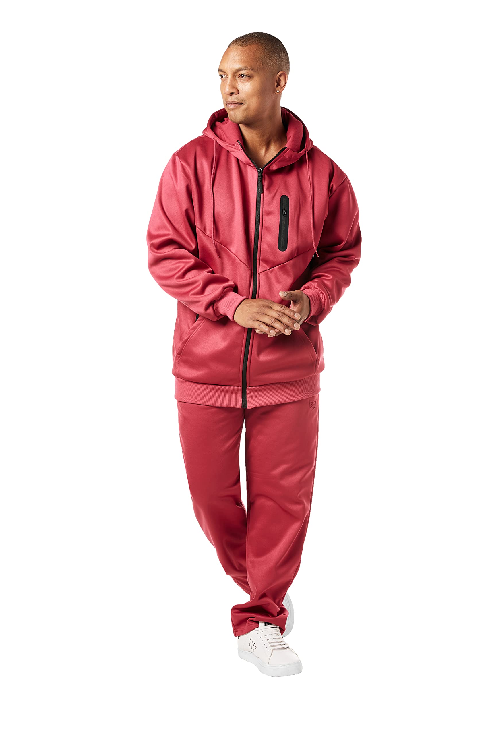 STACY ADAMSMENS FASHION TECH FLEECE JACKET AND PANT