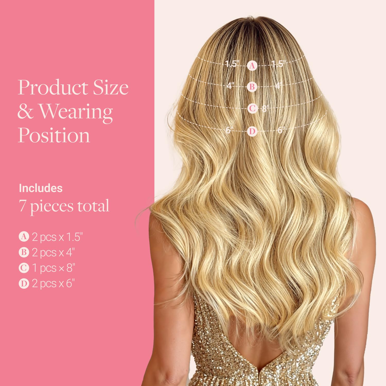  Genius Clip in Hair Extensions Real Human Hair, Comfortable Soft PU thumbnail