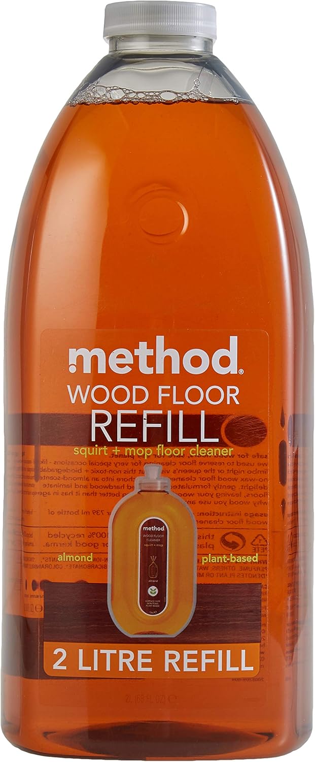 Method Wooden Floor Cleaner Refill, Almond, 2 l (Pack of 1) Amazon.co