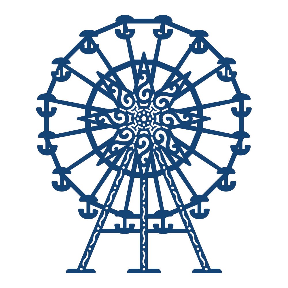Ferris Wheel: Tattered Lace Metal Die Paper Card Cutting Stephanie Weightman