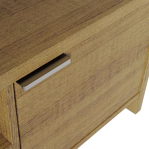 Miniatura 34 de Madesa Soporte de TV con gabinete de almacenamiento y estantes abiertos para almacenamiento multimedia de 55 y 65 pulgadas, consola multimedia para