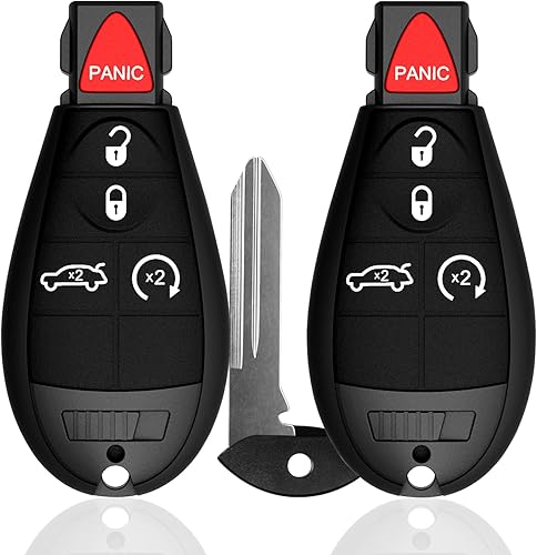 Llavero de 5 botones para Chrysler 300 2008-2014 para Dodge Challenger Durango Magnum para Jeep Grand Cherokee Control remoto de entrada sin llave