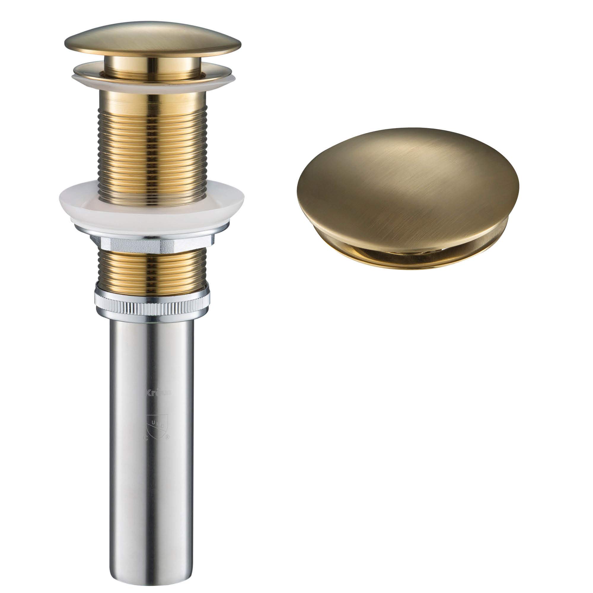 PU-10BG Pop-Up Drain, Brushed Gold
