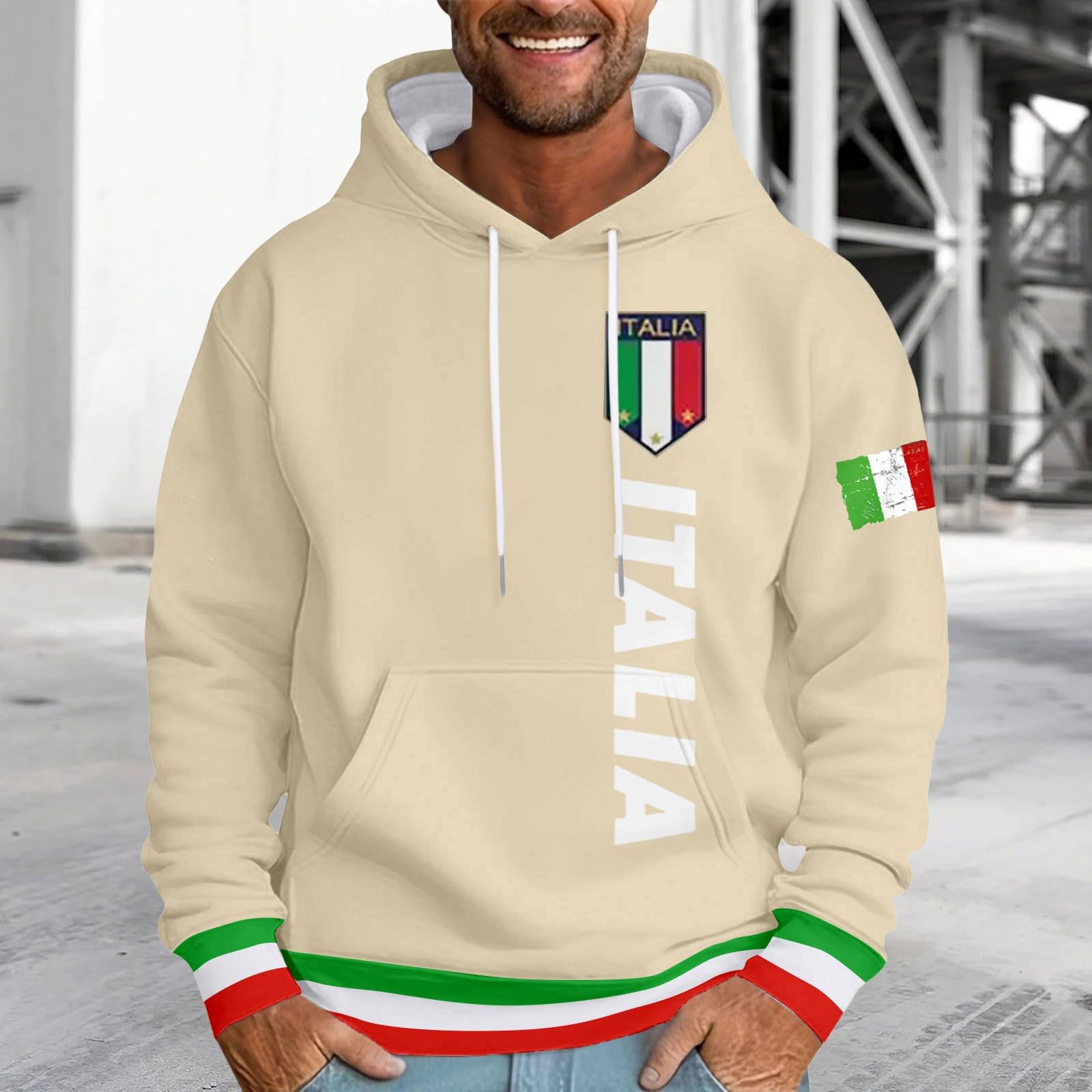 Felpe con cappuccio da uomo 2026 Graphic Preppy con cappuccio maglioni