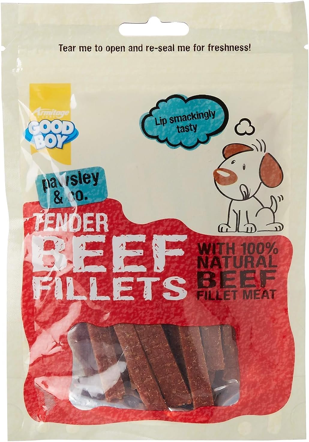 Tender Beef Fillets Dog Treats 90g