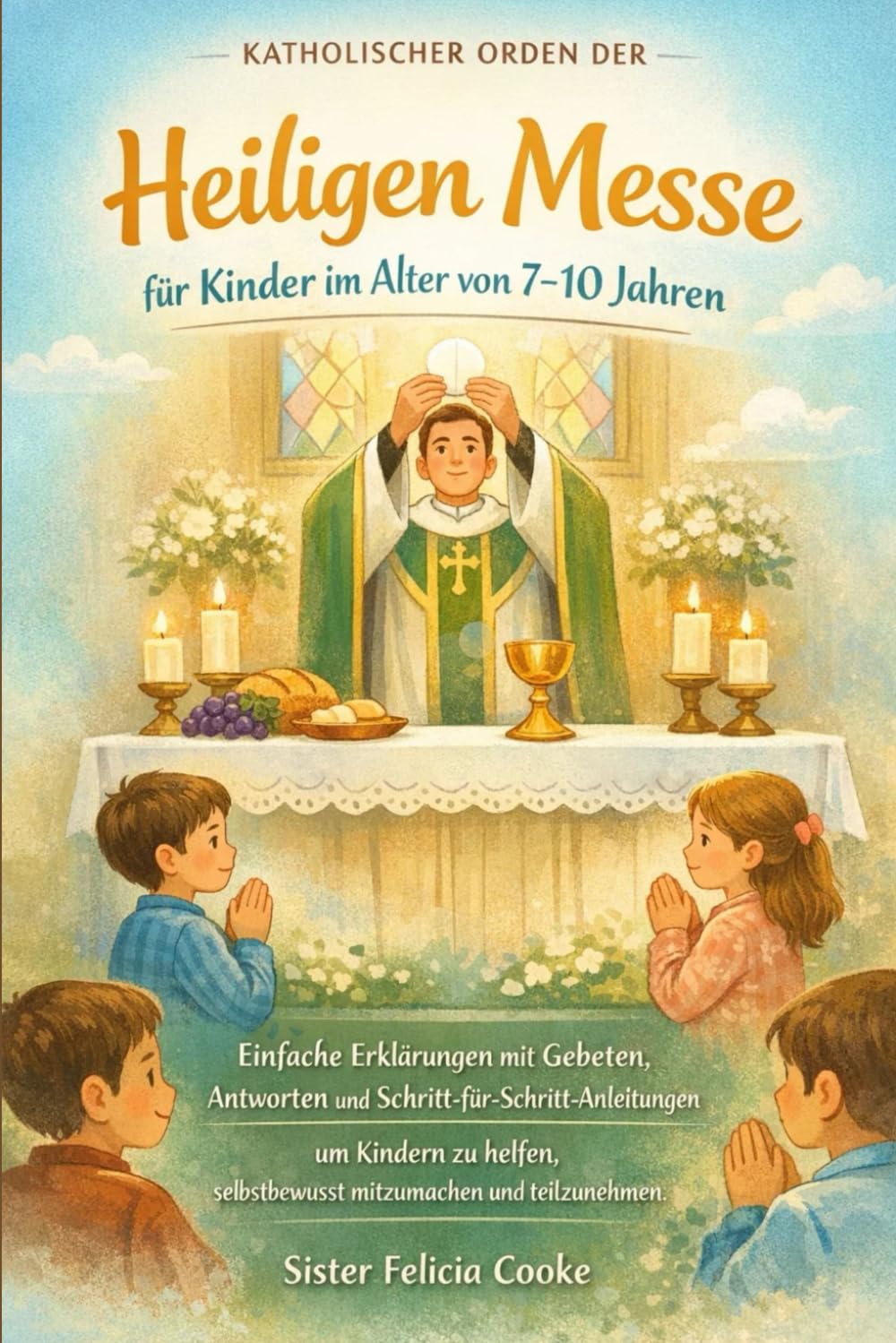 Katholischer Orden der Heiligen Messe für Kinder im Alter von 7–10 Jahren: Einfache Erklärungen mit Gebeten, Antworten und Schritt-für-Schritt-Anleitungen, um Kindern zu helfen, selbstbewusst mitzumac
