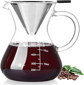 Cafetera de vertido, 500 ml, cafetera manual de goteo0