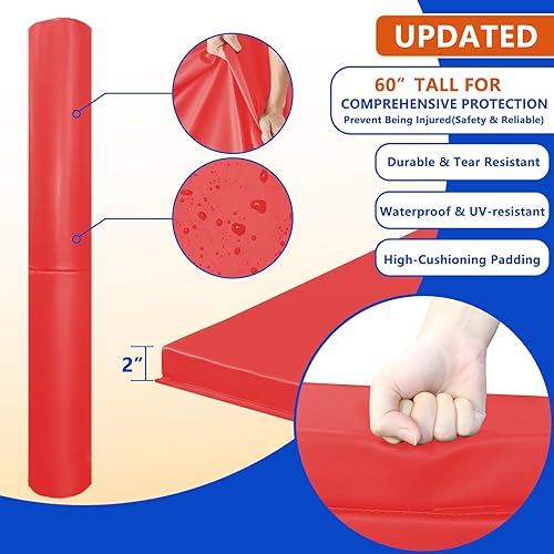 Vista 56 de Almohadilla de seguridad resistente para postes redondos de 3 a 5 pulgadas, impermeable y duradera, garaje, sótano, almohadilla de seguridad