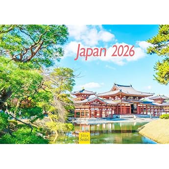 Edition Seidel Premium Calendar Japan 2026 Format DIN A4 Wall Calendar Asia Pacific Tokyo Fuji National Park Temple