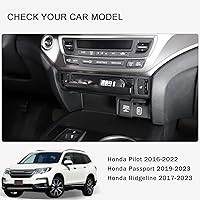 Vista 5 de Bandeja Organizadora de Consola Central para Honda Pilot 2016-2022/ Ridgeline 2017-2025/ Passport 2019-2025, Caja de Almacenamiento de Gaveta