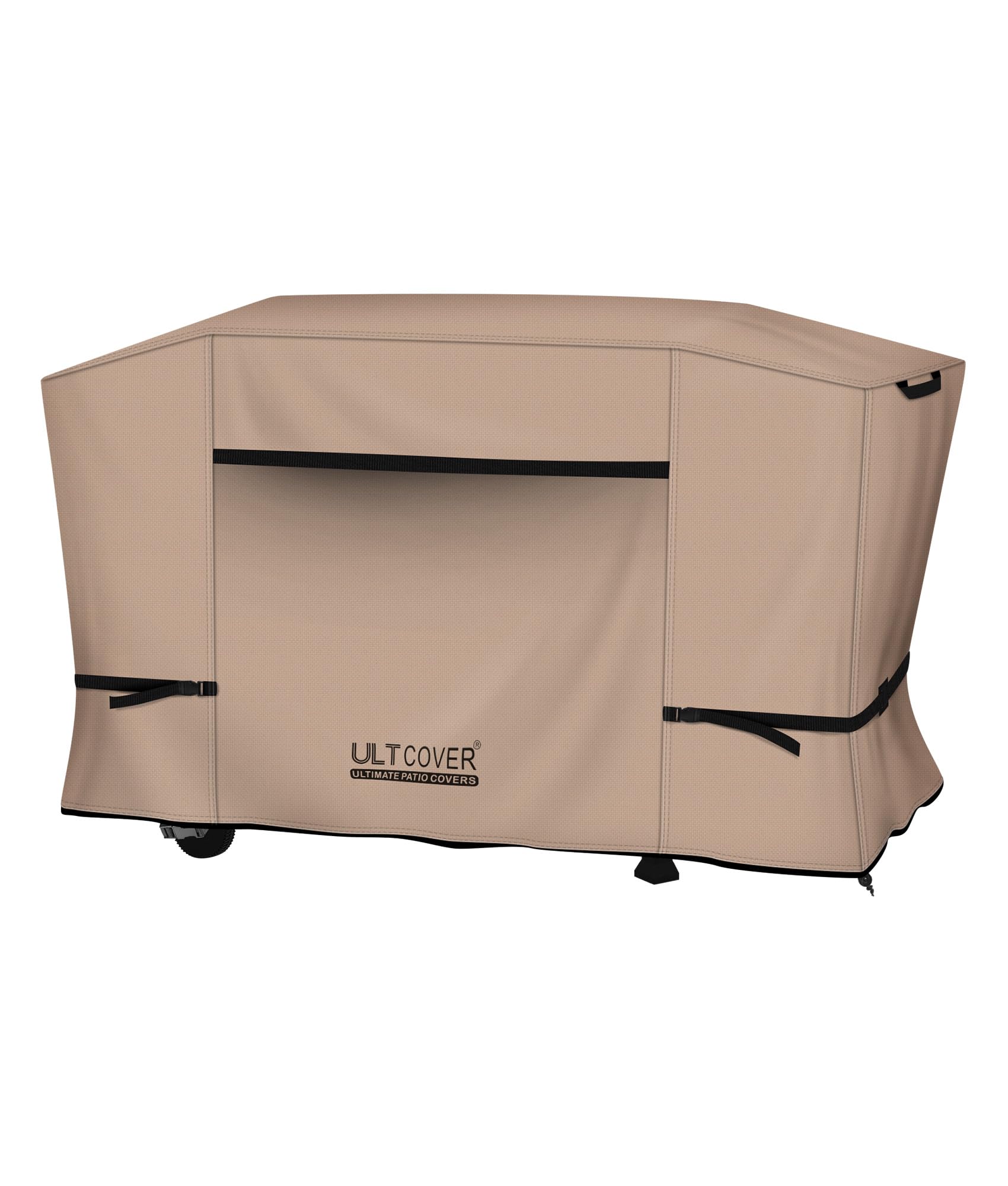 ULTCOVER 600D Outdoor Waterproof Griddle Cover for Blackstone Halo LoCo Cookers Nexgrill Weber 28 inch XL Two Side Shelves Flap Top Grill with Hood