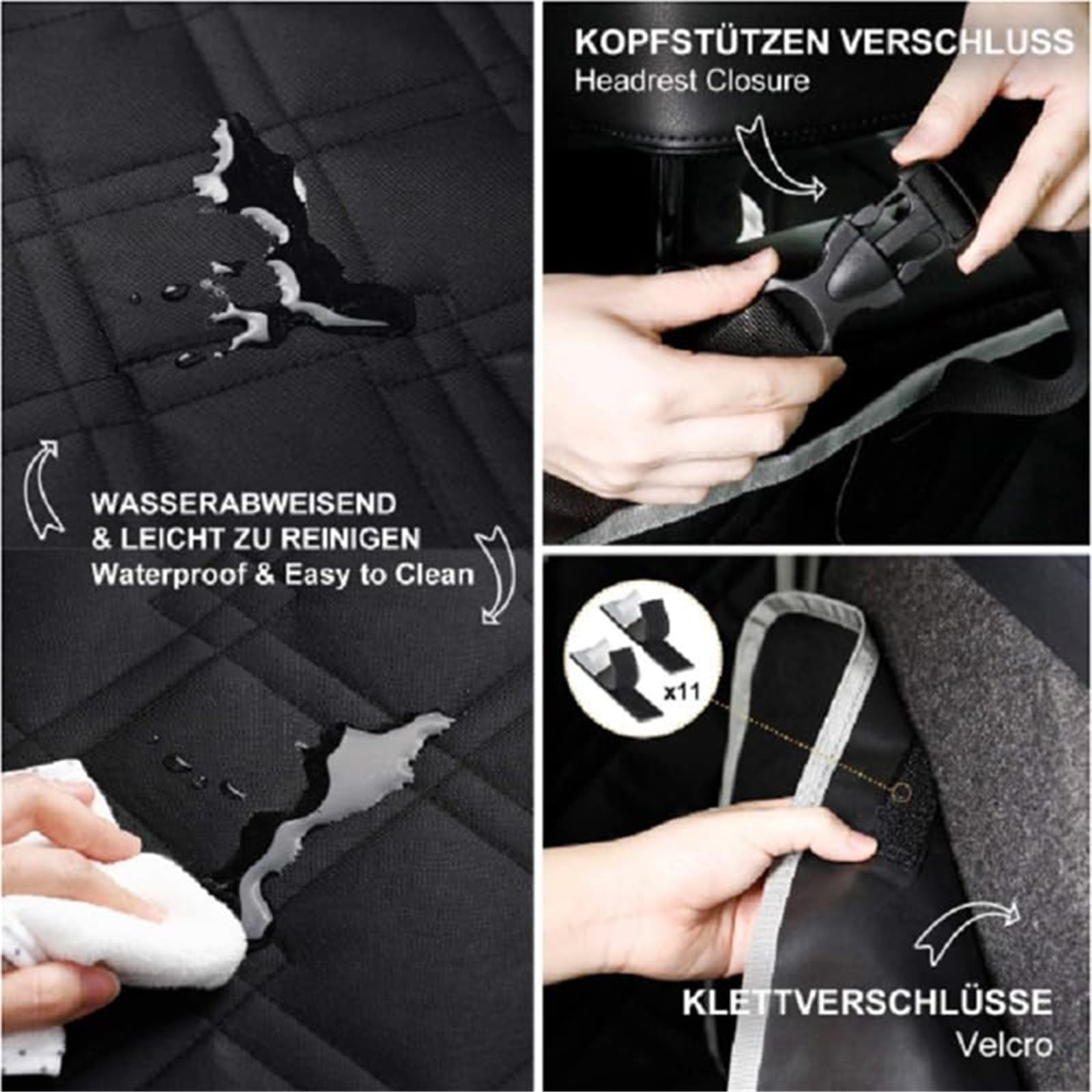 Protector Maletero Perros para Citroen C3 Hatchback 2016-2020, Funda Maletero Coche Perros con ProteccióN Lateral, Alfombrilla Protectora para Maletero, Accesorios Auto