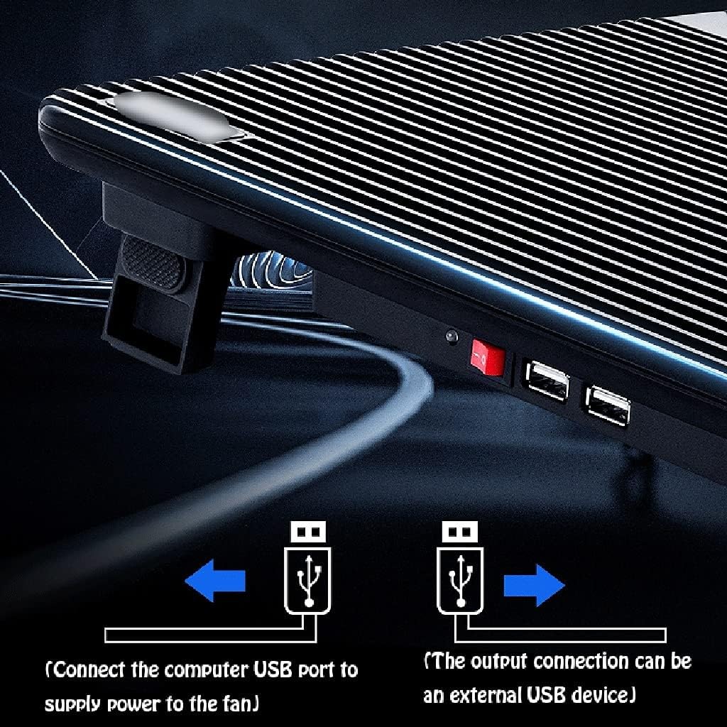 laptop cooler ventola portatile pc Raffreddamento per laptop da gioco Dispositivo di raffreddamento per notebook con doppia ventola con doppia USB