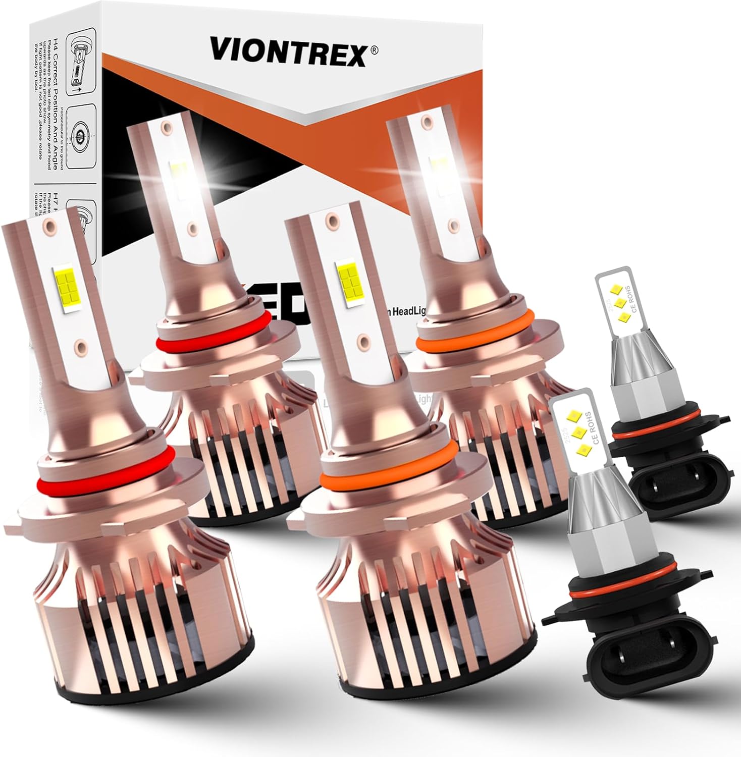 Driving Light Bulbs Set Fit for Chevy Silverado 1500 2003 2004 2005 2006, High Beam Low Beam Fog Light Bulb Combo Replacement, Direct Installation, 800% Brightness 6500K White Light, IP68 Pack of 6