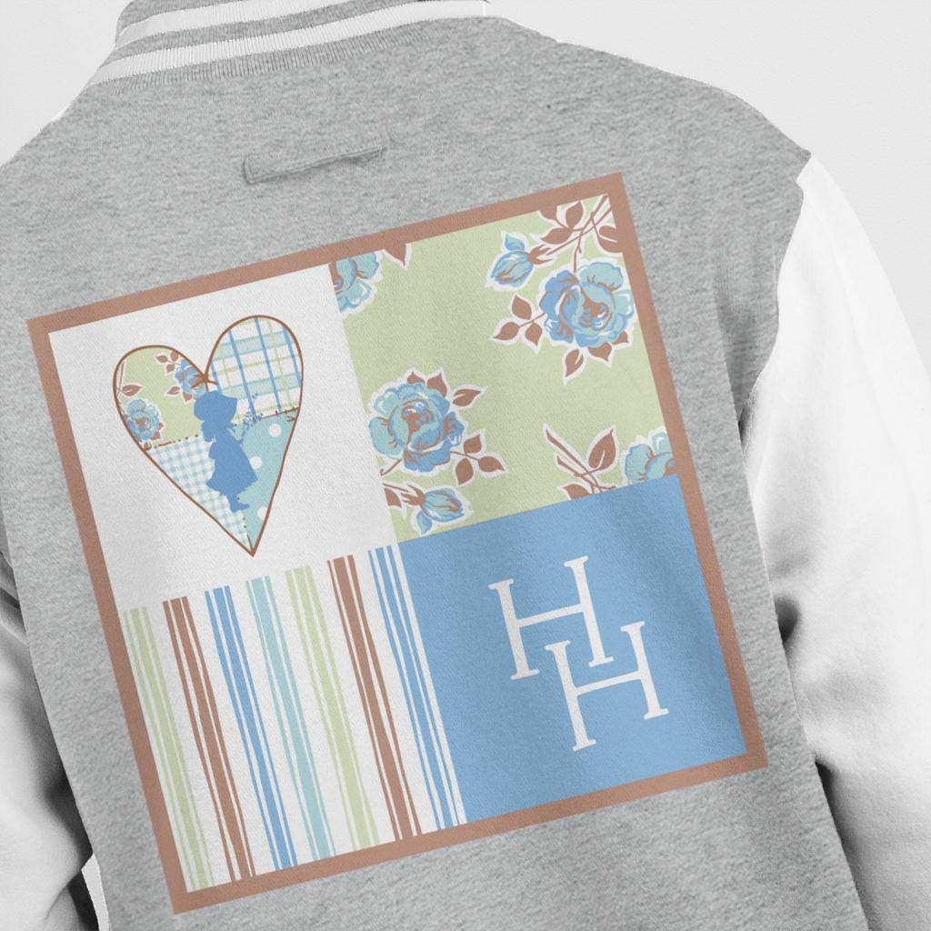 Holly Hobbie Silhouette Patterns Squares Men's Varsity Jacket
