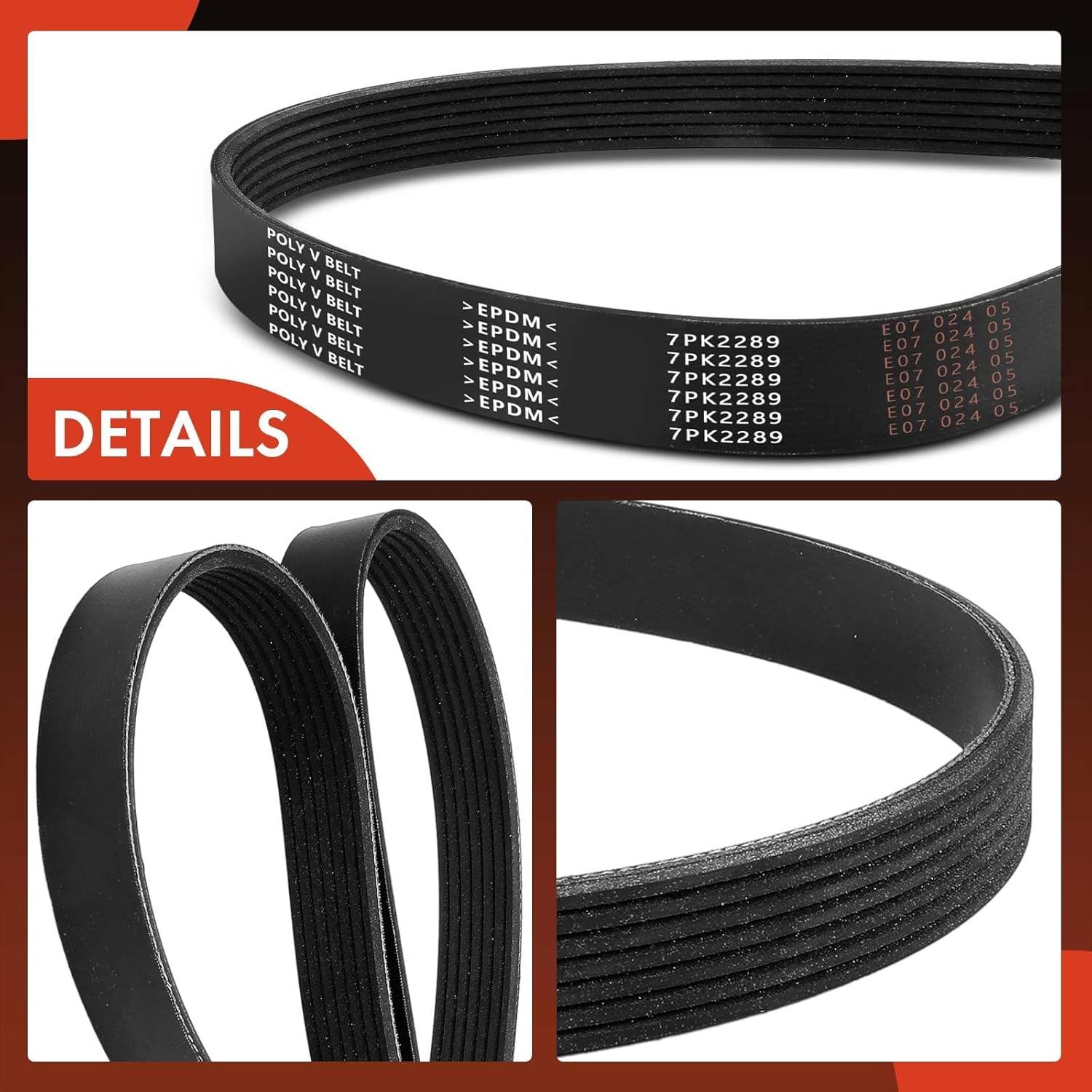 A-Premium 90.03 Inch 252124A000 Engine Serpentine Drive Belt Compatible with Jeep Grand Cherokee 1993-1994, Grand Wagoneer 1993 & Toyota Tacoma 2005-2023, 4Runner 2010