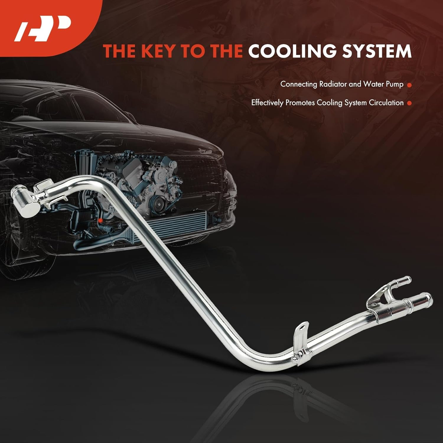 A-Premium Engine Water Coolant Hose Pipe Compatible with Suzuki SX4 2007 2008 2009 2.0L, DOHC