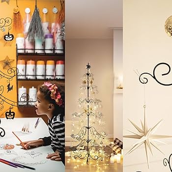 Barton 6.4ft Wrought Chrstmas Tree Ornament Dsplay Stand Holder Hang