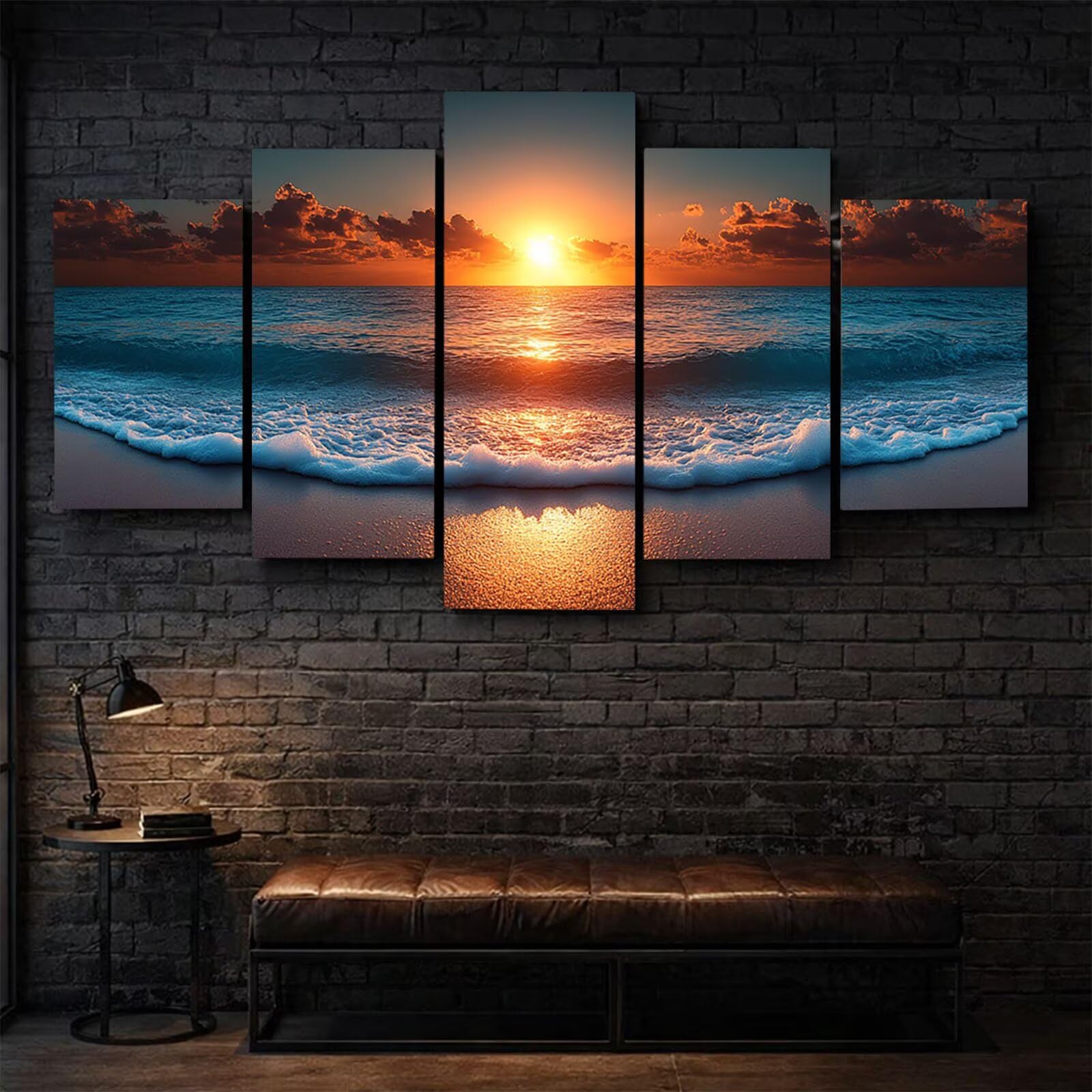 Świecące malowanie po numerach dla dorosłych Plaża 5 Pack Trzy Rozmiary YCBZ-2596