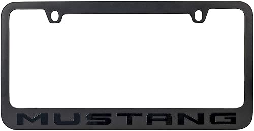 Miniatura 2 de Marco para matrícula Ford Mustang Stealth Blackout (negro con negro)