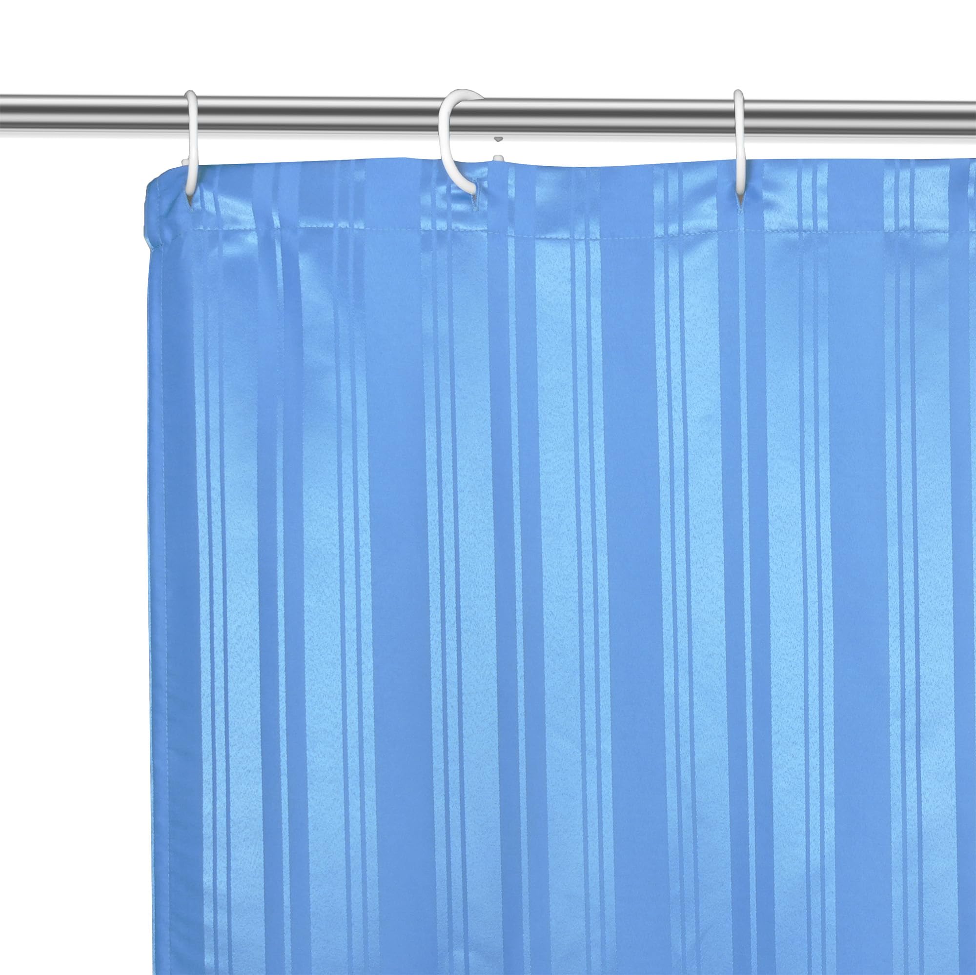 Encasa XO Polyester Waterproof Bathroom Shower Curtain, Blue, 72"x78"