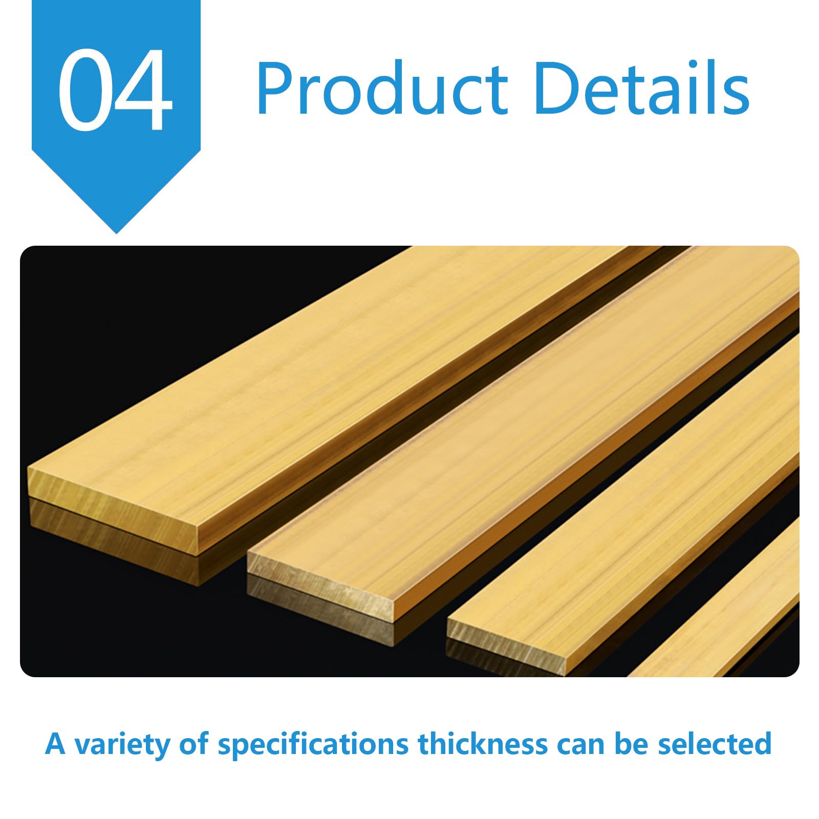 Lunghezza 250mm 200mm H59 Spessore Della Striscia Della Piastra A Barra Piatta In Ottone 20mm 15mm 10mm 6mm 5mm 3mm Materiale Della Piastra Metallica In Rame Puro Solido - Foto 5