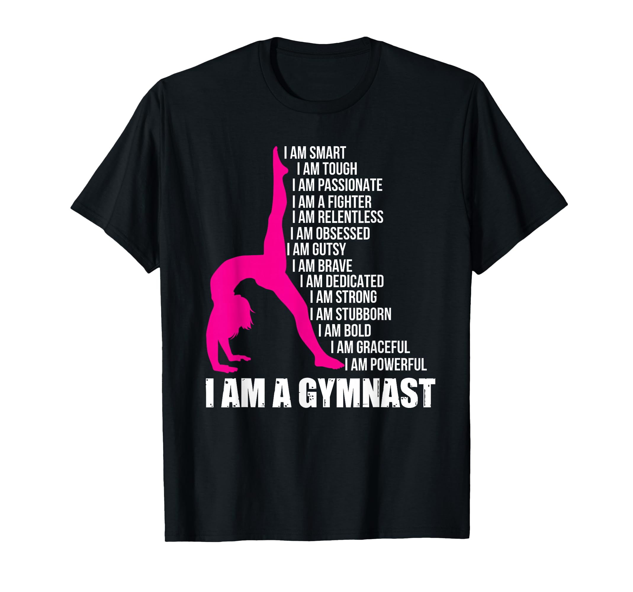 Funny 'I Am A Gymnast' Handstand T-Shirt: Humorous Acrobatic Gift for Girls & Women (OEKO-TEX Certified)