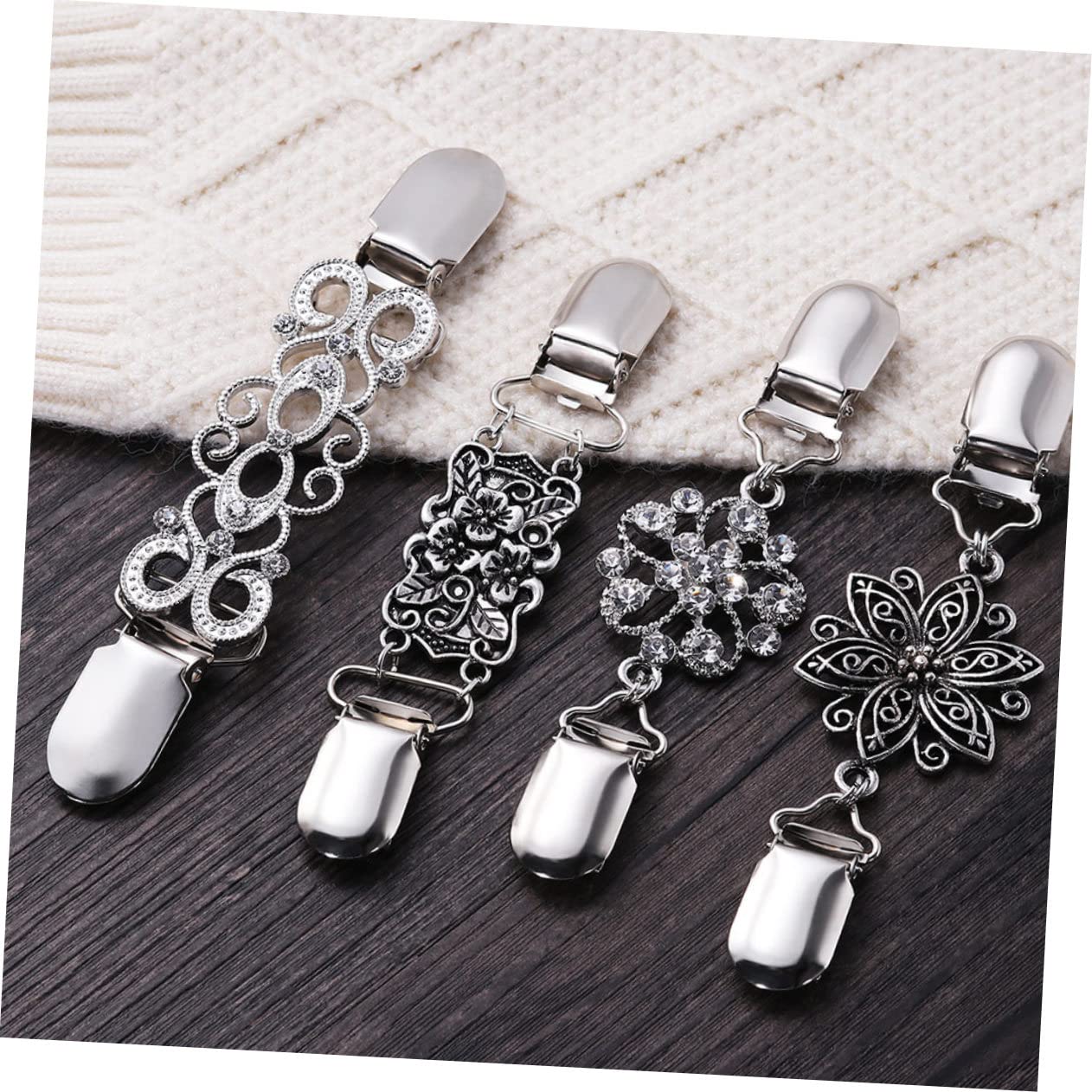 VALICLUD 21stücke Teiliges Vintage Broschenset Für Kleidung Retro Anstecknadel Für Pullover Schals Und Umhänge Hochwertiger Kragenclip Mit Entenbill-design Für Hochzeiten Und Partys