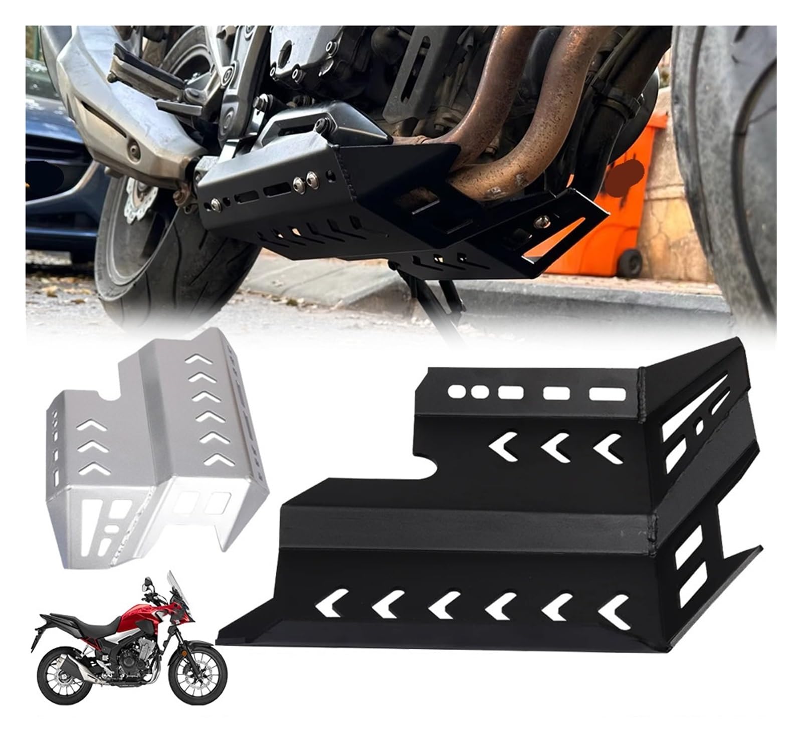 Paracoppa motore moto Motore Del Motociclo Copertura Di Protezione Telaio Piastra Paramotore Pancia Pan Protector Per CB500X CB400X CB500 CB 500X500X