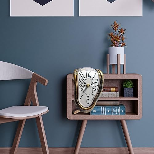 Miniatura 7 de Reloj derretido Dali Reloj de pared inspirado en el arte, reloj de pared inspirado en el arte, para colgar en estantes y surrealistas, para