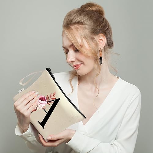 Vista 546 de Vavabox A-Z - Bolsa de maquillaje personalizada, regalos de cumpleaños para mujeres y madres, regalos para mejores amigas, bolsa de cosméticos