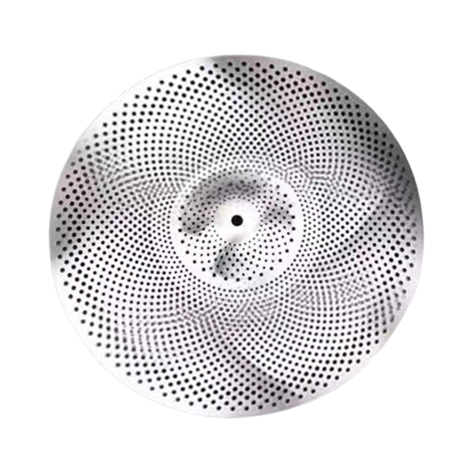 Generic Plato Silenciador Platillo Platillo Batería Accesorio Práctica Material de Aleación Apropiado para Apartamento Sala de Ensayo Dormitorio, 20 pulgadas