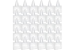 Stadium Approved Large Clear Tote: Eccliy 30-Pack Clear Bags for Sports, Events, Travel, and More