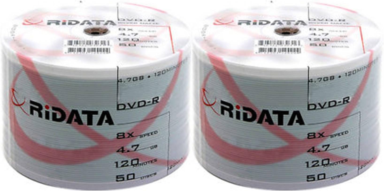 Ridata 50 Ritek 8X DVD-R 4.7GB Shiny Silver