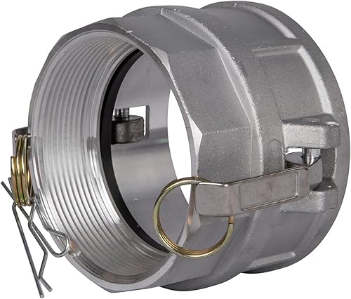 Miniatura 18 de 2 piezas de aluminio Camlock (1 pulgada D) accesorios de manguera de leva y ranura, accesorios de bloqueo de leva, acoplador hembra x rosca NPT