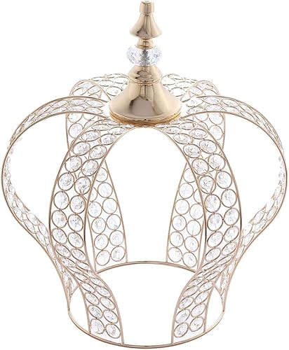 Miniatura 6 de Efavormart - Decoración para tartas de cristal dorado metálico de 16 pulgadas con 204 cuentas acrílicas para bodas, fiestas de cumpleaños, eventos