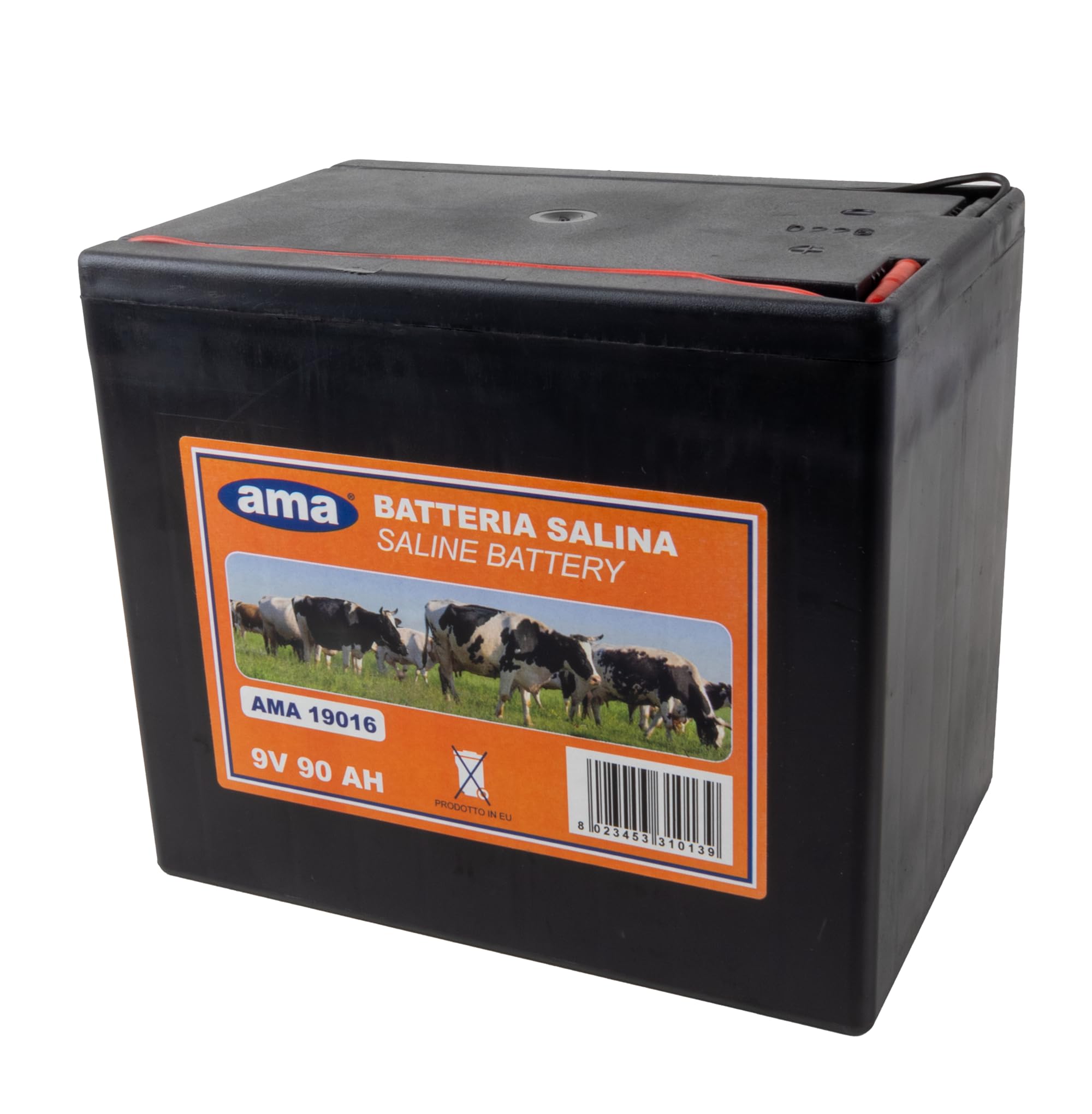 Batteria Zinco-Carbone Ama 9V 90A per Recinti Elettrici