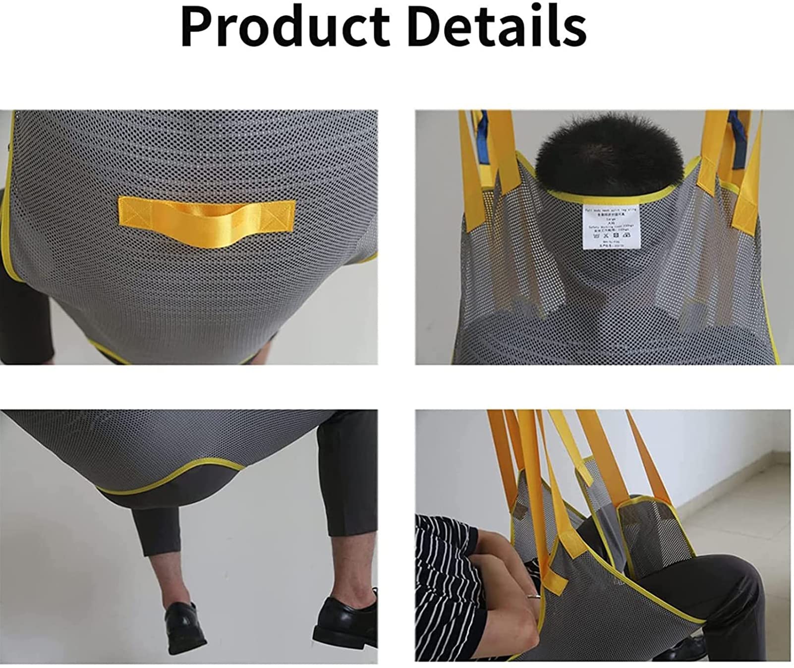 Eslinga De Elevación del Paciente para IR Al Baño, Eslinga De Malla Universal para IR Al Baño, Eslinga De Ducha De Pierna Dividida para Ascensores, para Ancianos Discapacitados Postrados En Cama