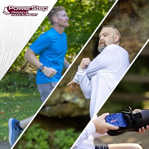 PowerStep Pinnacle Maxx Orthotic Insoles,Orthotics for Overpronation with Maximum Stability & Comfort
