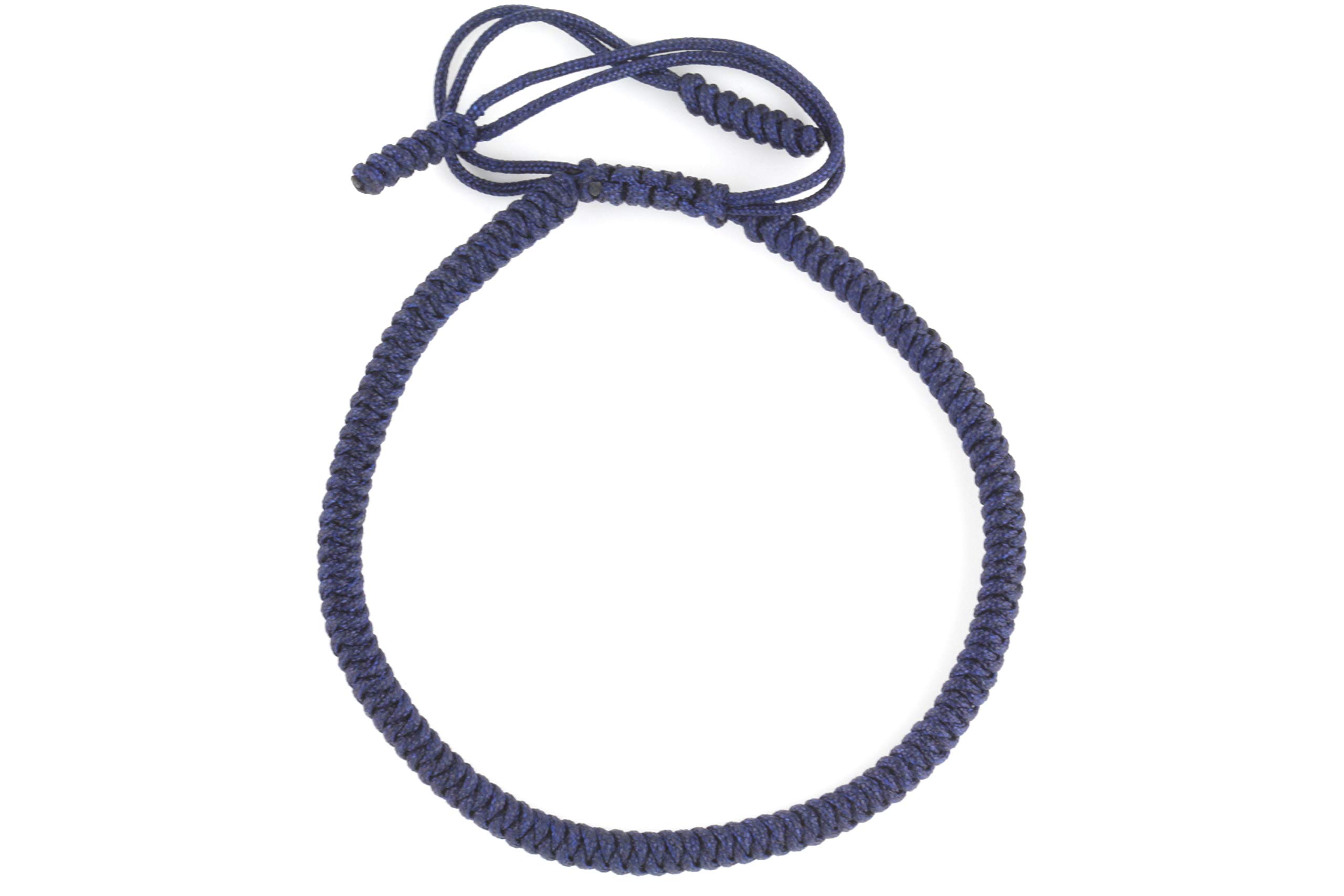 Dowling BrothersOne Tibetan Monk Lucky Minimal Rope Buddhist Handmade Knot Bracelet … blue