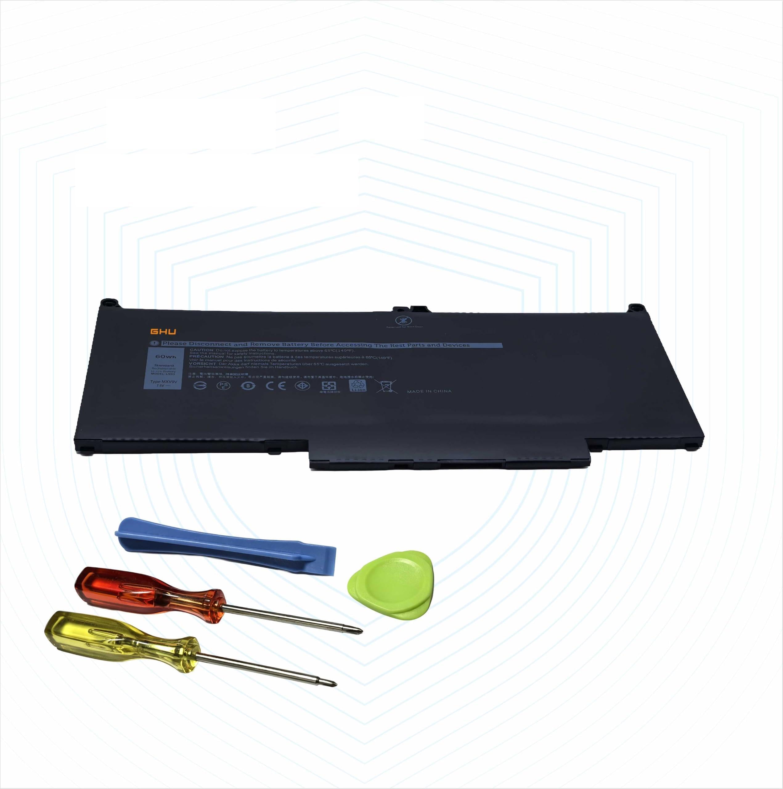 Amazon.com: GHU MXV9V Laptop Battery 60Wh Replacement for Dell