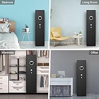 Vista 6 de 3 – 5 cajas fuertes para armas ignífugas para rifle y pistolas caseras, caja fuerte digital larga para rifles y escopetas con bolsa de pistola