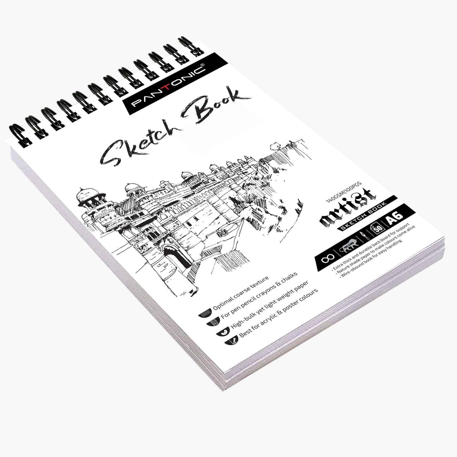 Variety Canvas 50 Sheet [100pg] A6 Sketchbook Set | Top Spiral-Bound Sketchpad for Artists | Sketching and Drawing Acid Free Paper, for Doodling | Artist Oxfort Sketch Book (White) (B0CHQDN3ZT) Amazon Price History, Amazon Price Tracker