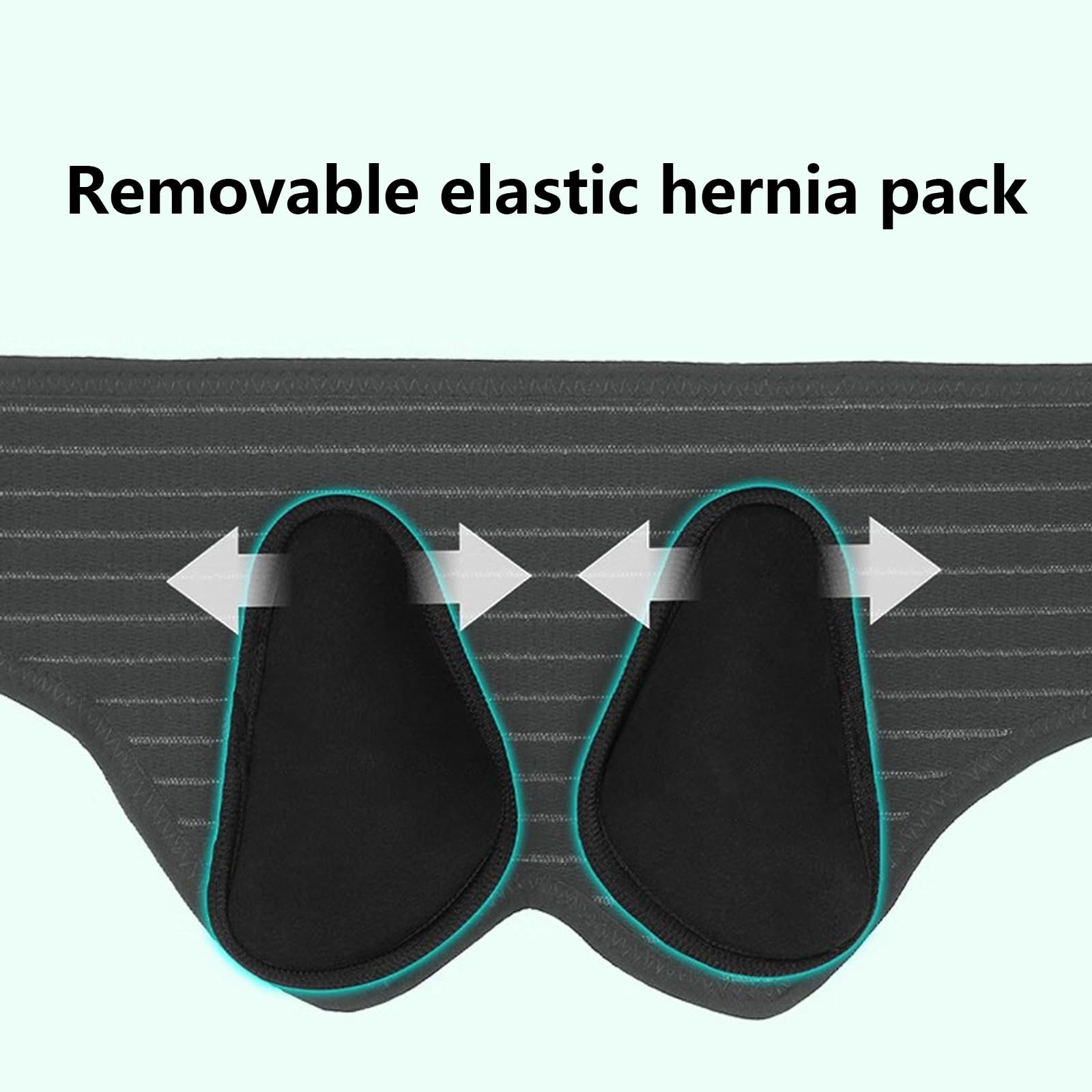 Cinto Ernia Inguinale, Fascia per Ernia Inguinale Uomo, Cinto Erniario, Cintura Elastica Regolabile per Ernia, Cintura di Supporto per Ernia Sportiva Bilaterale, Design Ergonomico(Small)