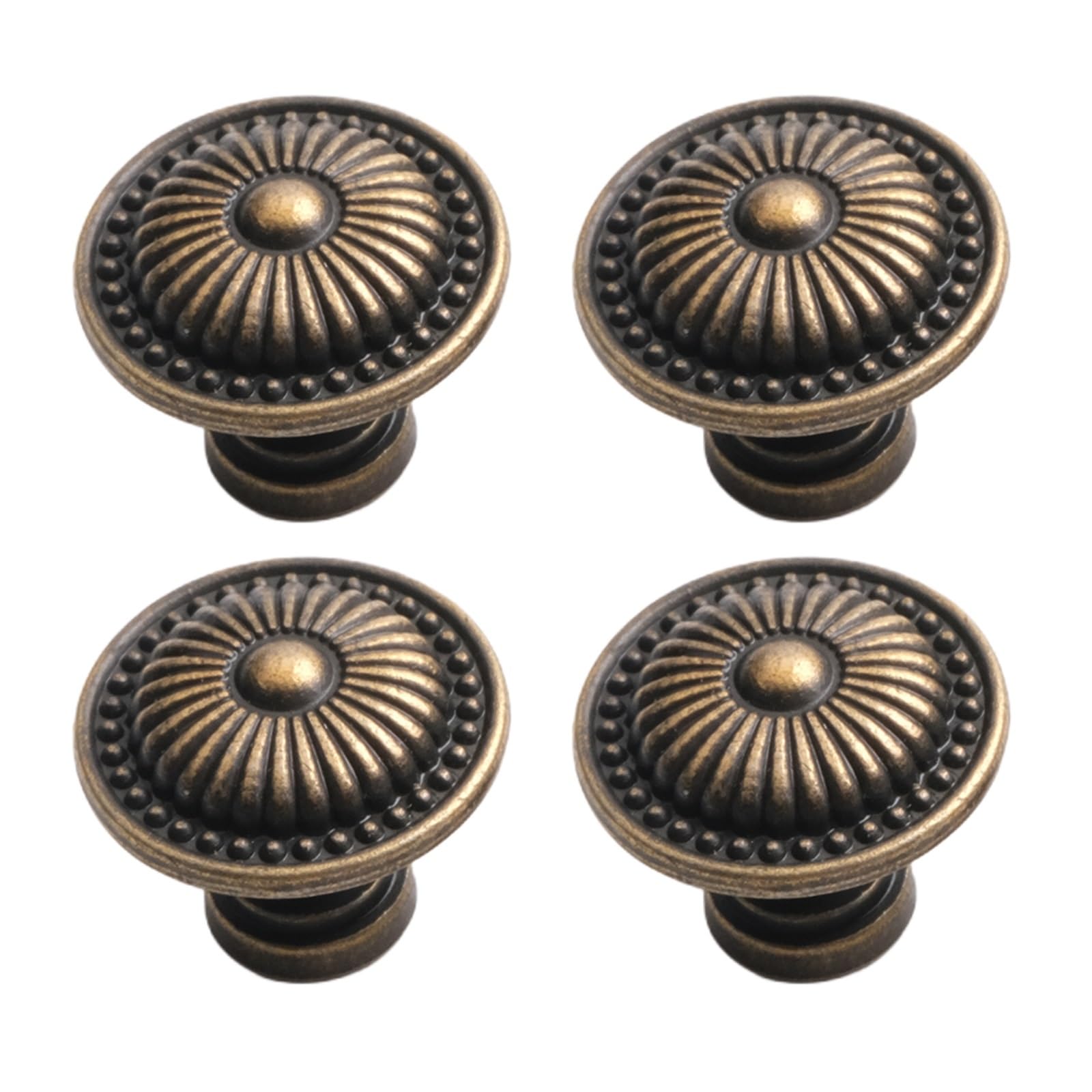 LSNNMU 4pc Antique Bronze Kitchen Cabinet Drawer Knobs Dresser Cupboard Wardrobe Furniture Pulls Handle Wooden Box Jewelry for Cupboard